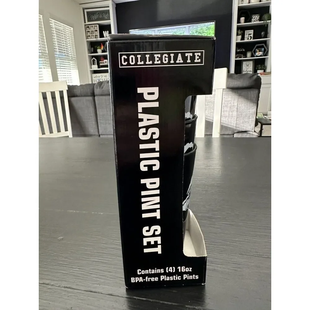 Purdue University 4‎ Pack Boxed Plastic Pint Set 16 Oz Collegiate NCAA